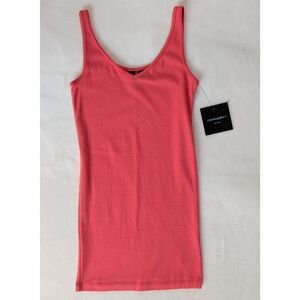 ❤️ Cynthia Rowley V-neck Tank Top Salmon Pink Size XS NWT